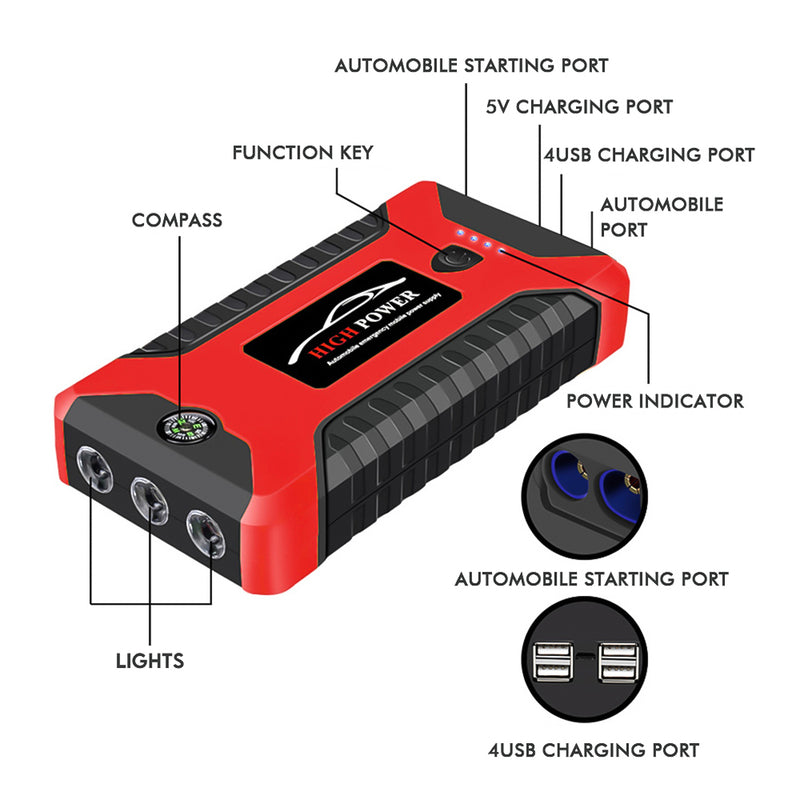 Pocket Jump Starter + Power Bank